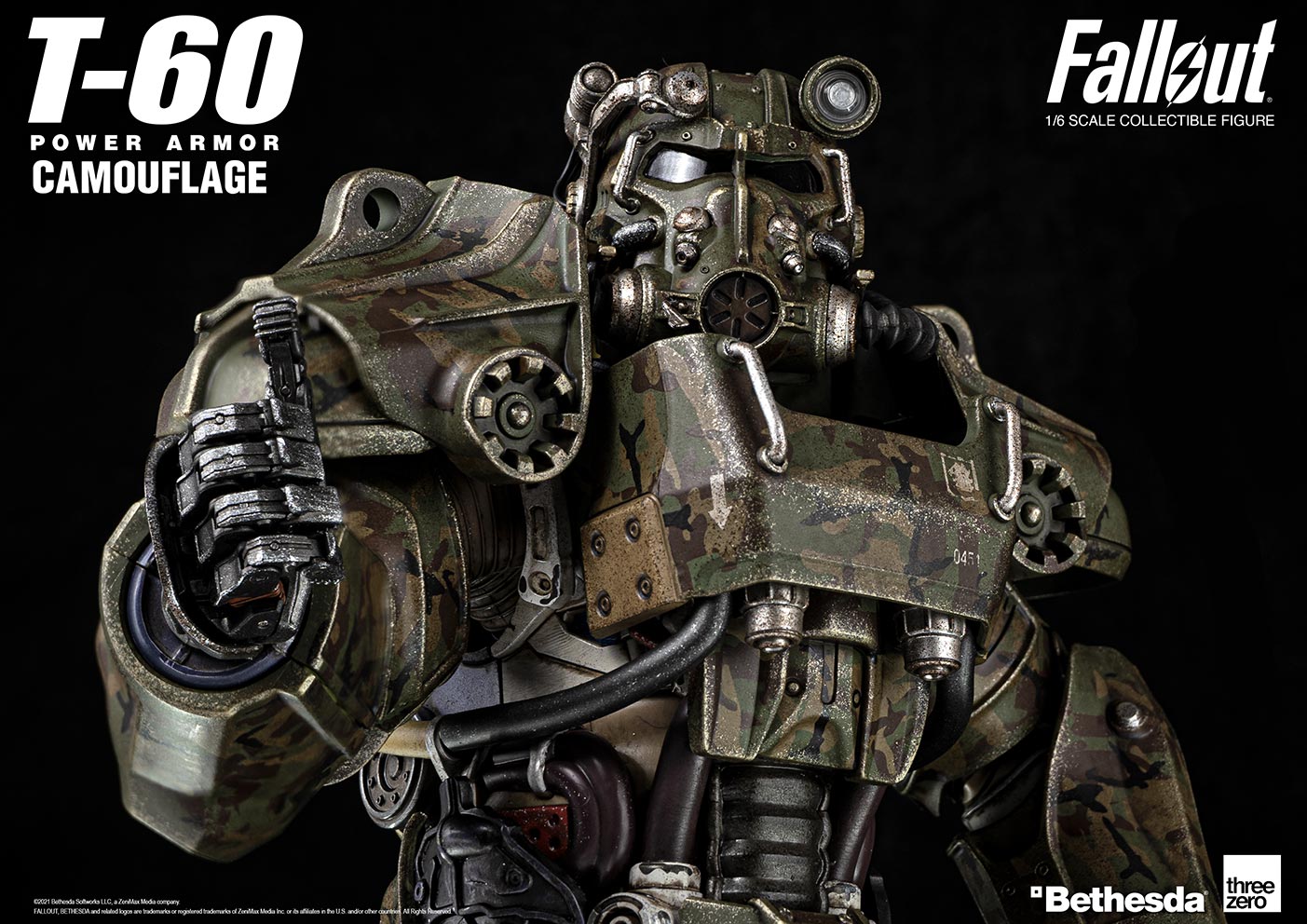 Fallout T-60 camouflage / power armor 1/6