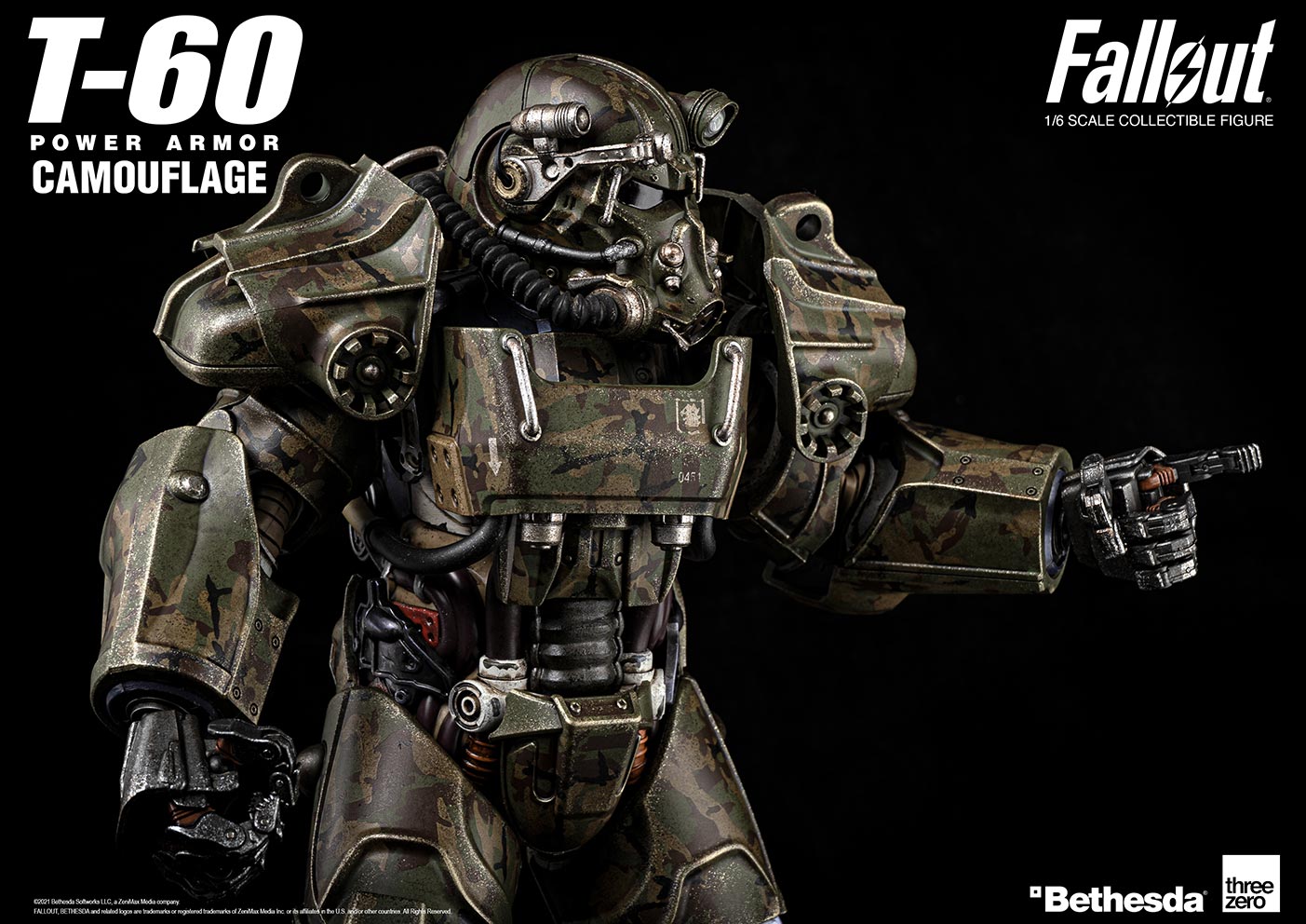 Fallout T-60 camouflage / power armor 1/6