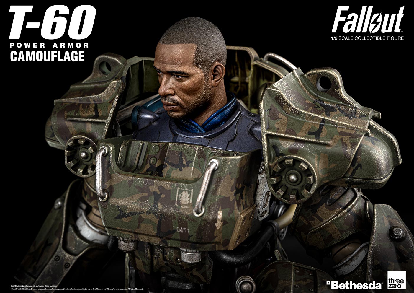 Fallout T-60 camouflage / power armor 1/6