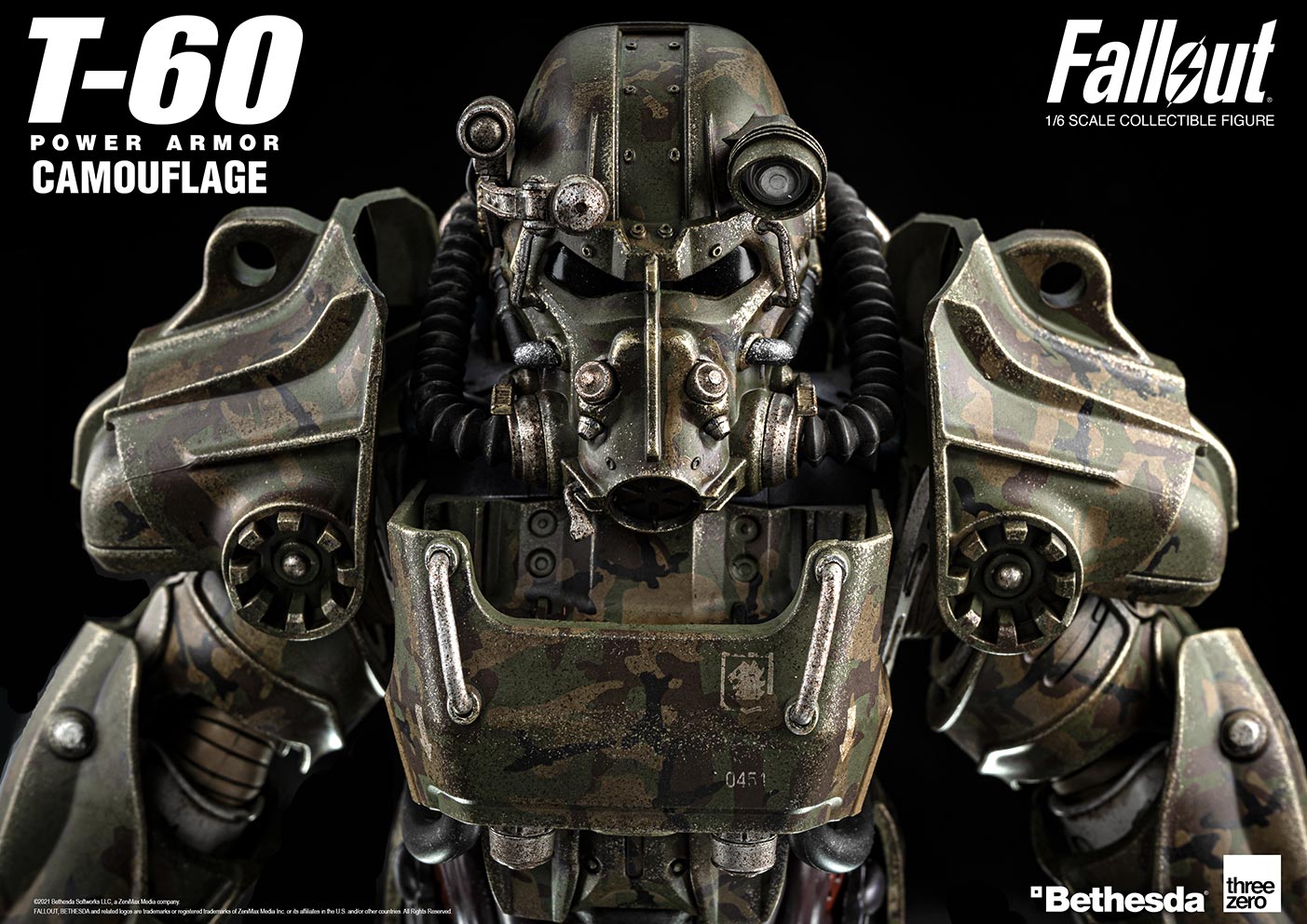 Fallout T-60 camouflage / power armor 1/6