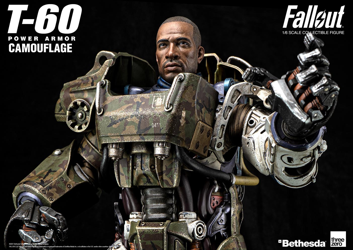 Fallout T-60 camouflage / power armor 1/6