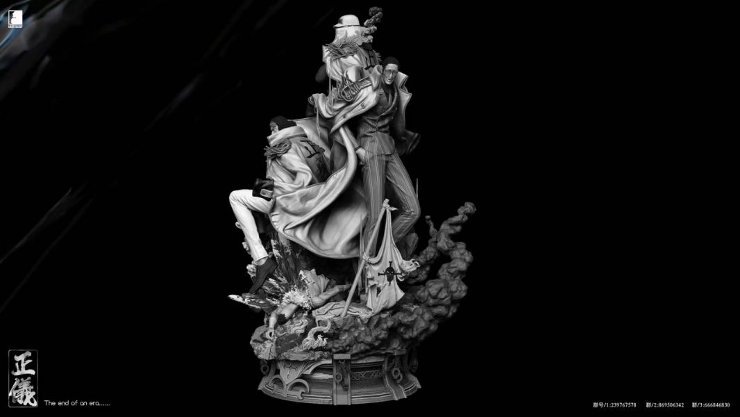 Red Dog Blue Pheasant Yellow Ape Resonance Statue