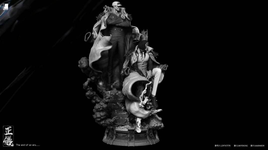 Red Dog Blue Pheasant Yellow Ape Resonance Statue