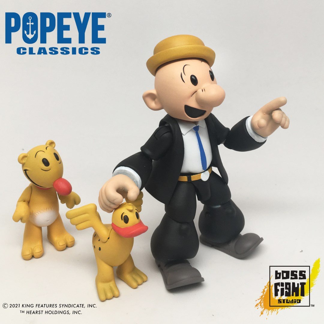 Popeye Pluto, Caster, and Oliver