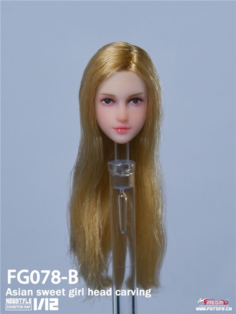 European And Asian Beauty Head Sculpture 1/12