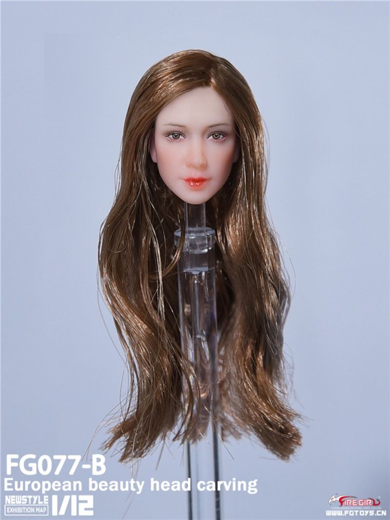European And Asian Beauty Head Sculpture 1/12