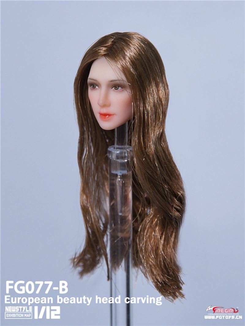 European And Asian Beauty Head Sculpture 1/12