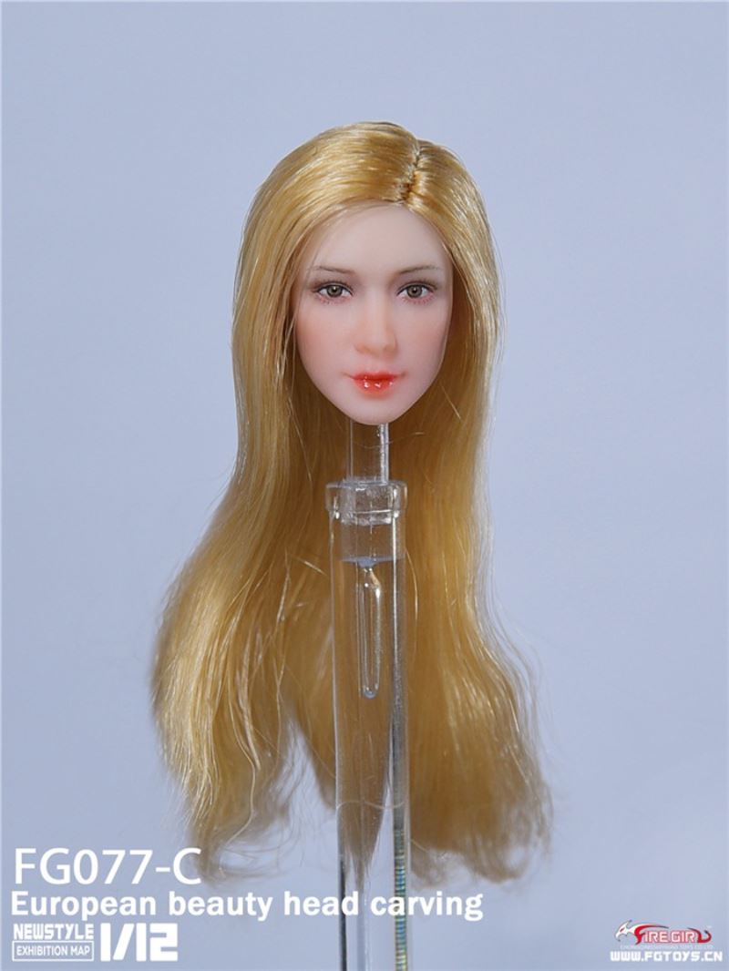European And Asian Beauty Head Sculpture 1/12
