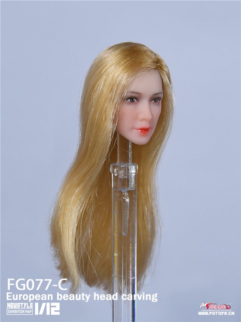 European And Asian Beauty Head Sculpture 1/12