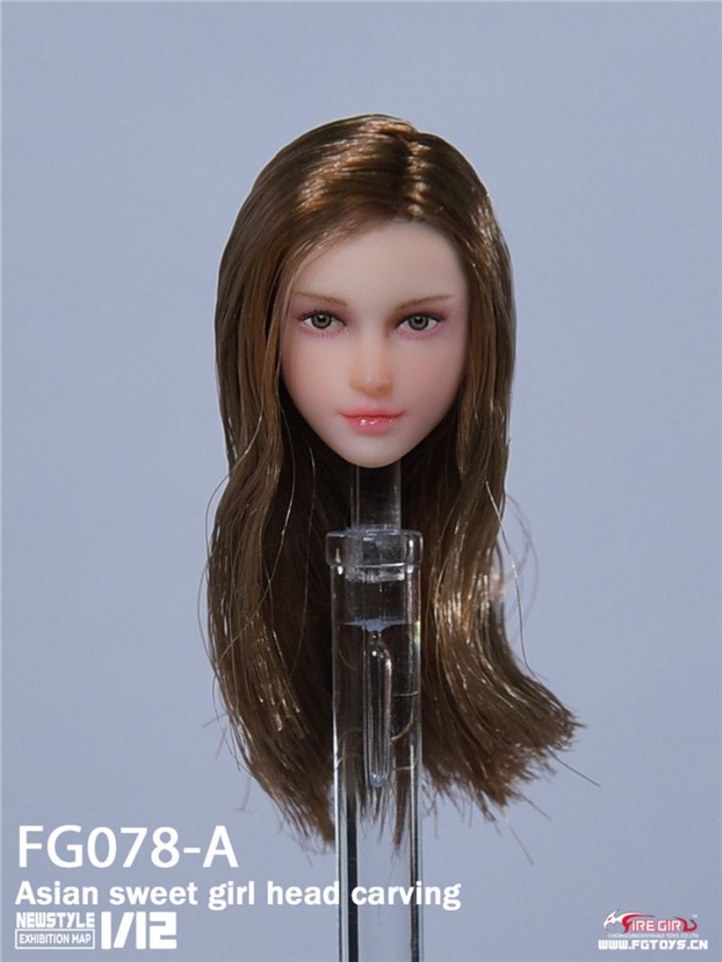 European And Asian Beauty Head Sculpture 1/12