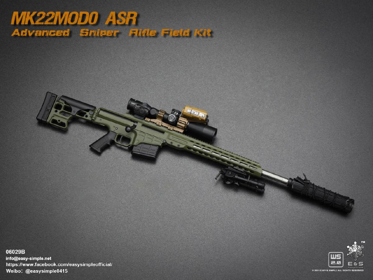 5 types Sniper rifle field equipment 1/6