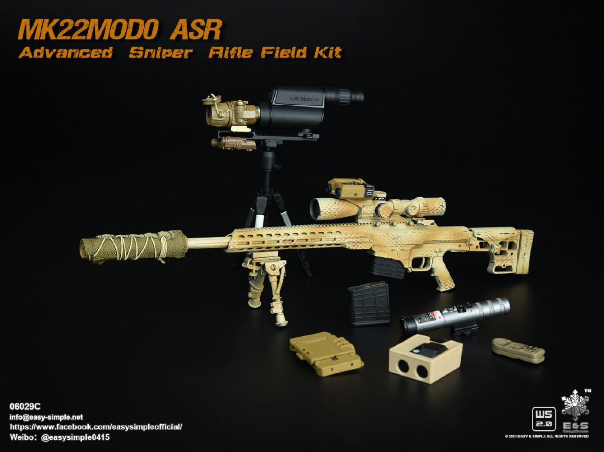 5 types Sniper rifle field equipment 1/6