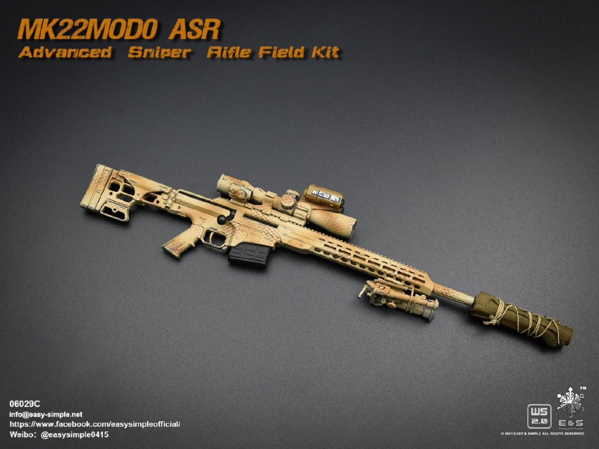 5 types Sniper rifle field equipment 1/6