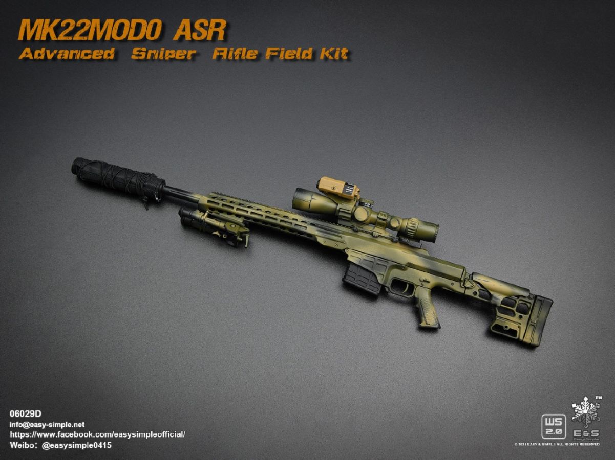5 types Sniper rifle field equipment 1/6
