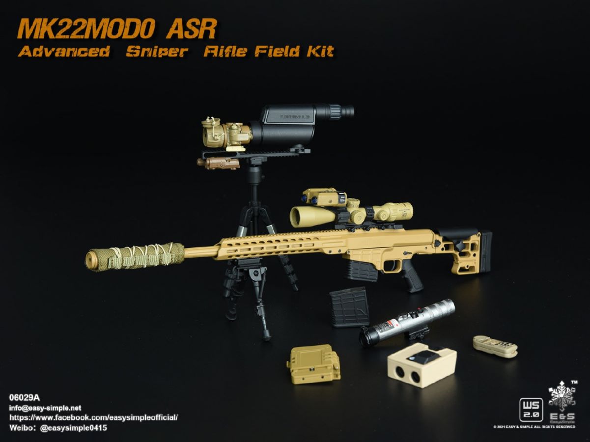 5 types Sniper rifle field equipment 1/6