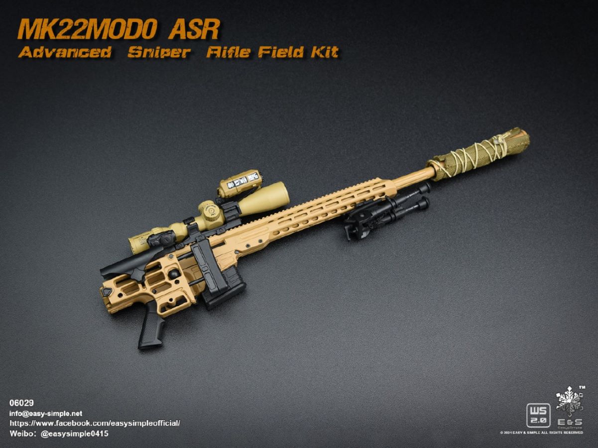 5 types Sniper rifle field equipment 1/6