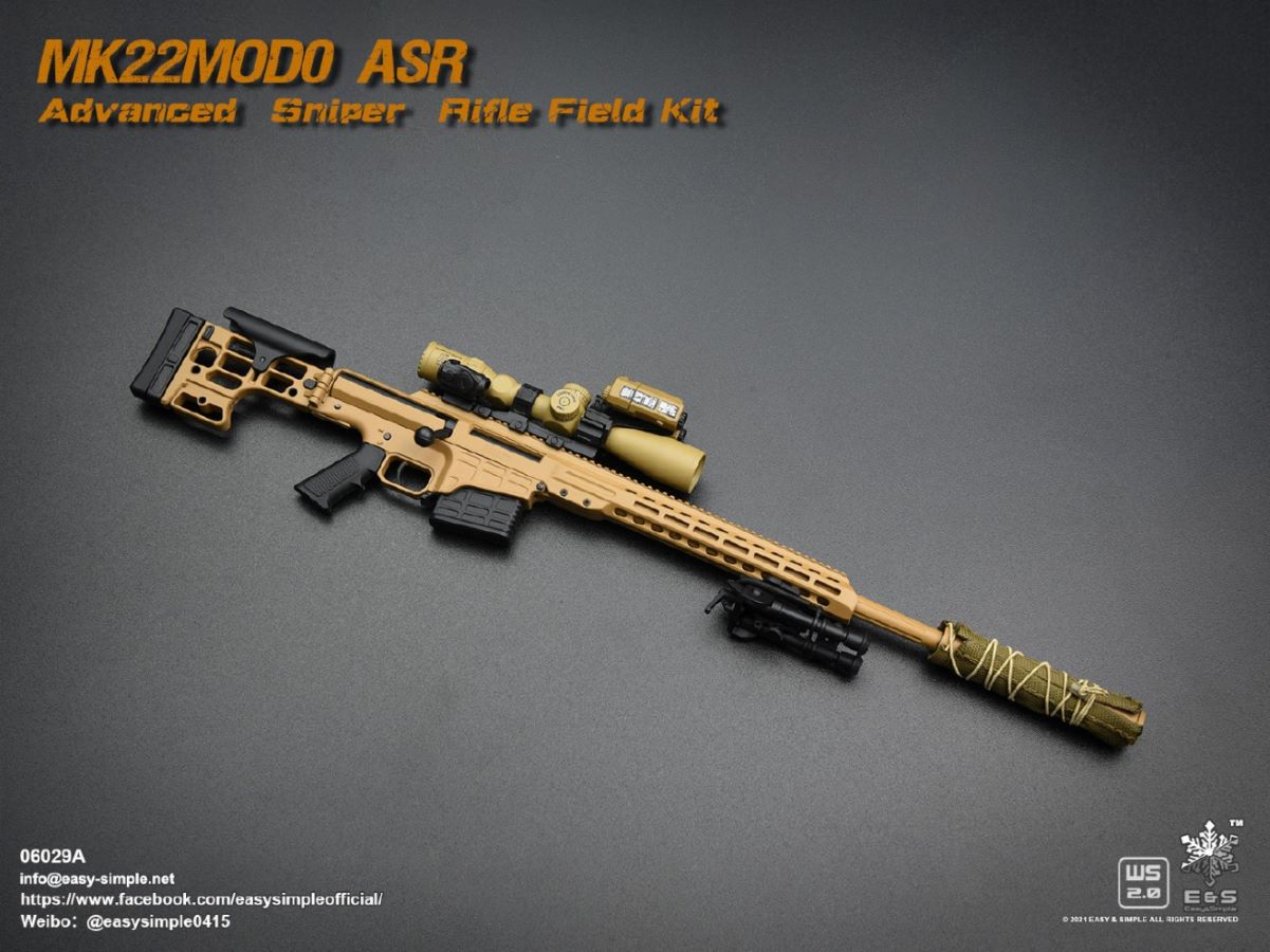 5 types Sniper rifle field equipment 1/6