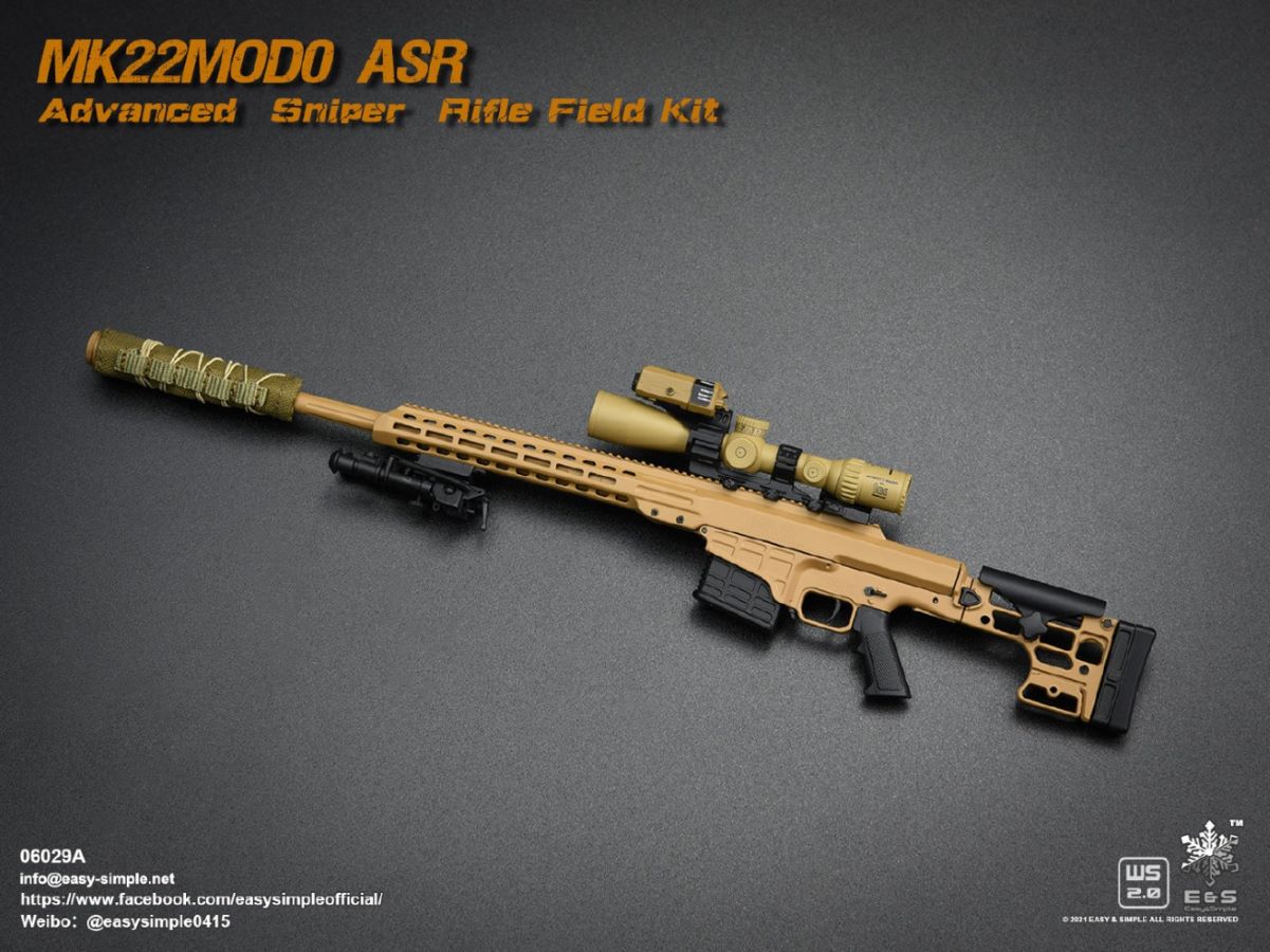 5 types Sniper rifle field equipment 1/6