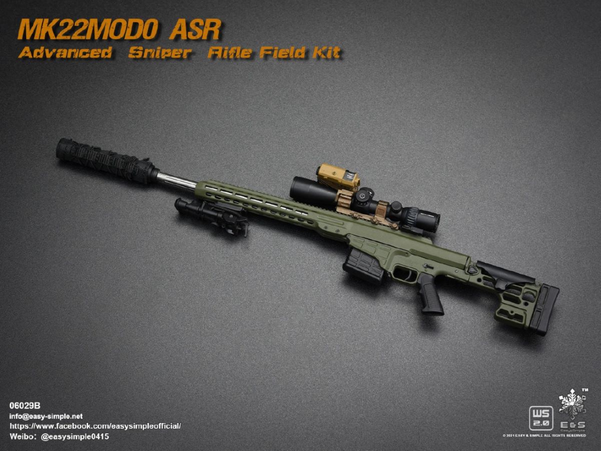 5 types Sniper rifle field equipment 1/6