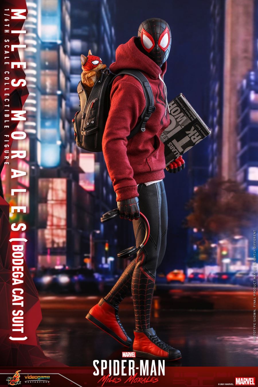 Marvel's Spider-Man-Miles Morales Grocery Cat War Suit Edition