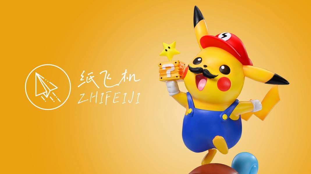 Mario Pikachu & Squirtle