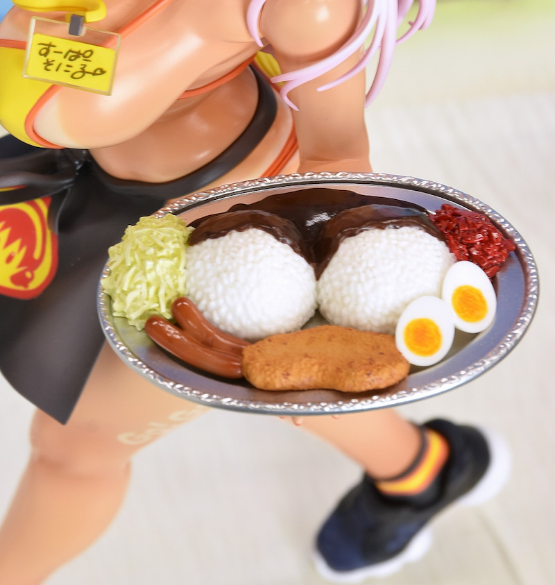 Super Sonico 1/7 Scale Figure -Bikini Curry Shop Ver