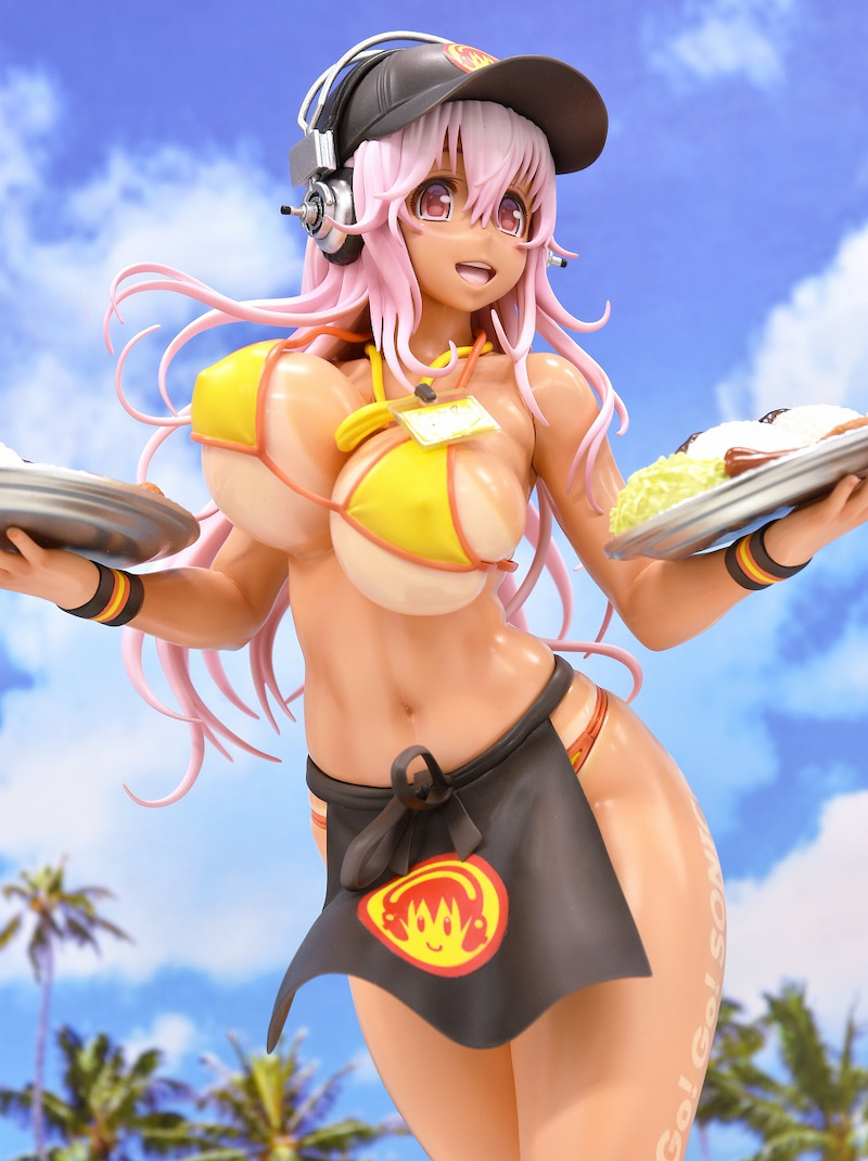 Super Sonico 1/7 Scale Figure -Bikini Curry Shop Ver
