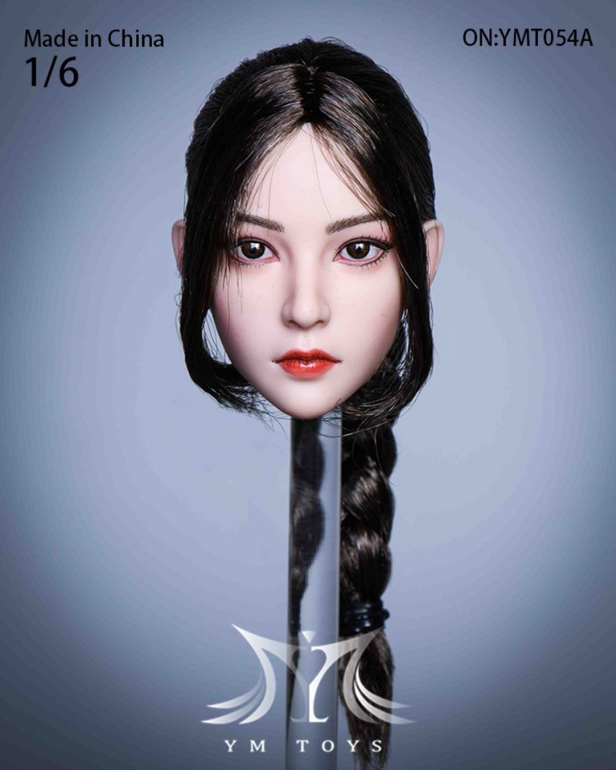 Hair transplant female head carving YMT053 YMT054