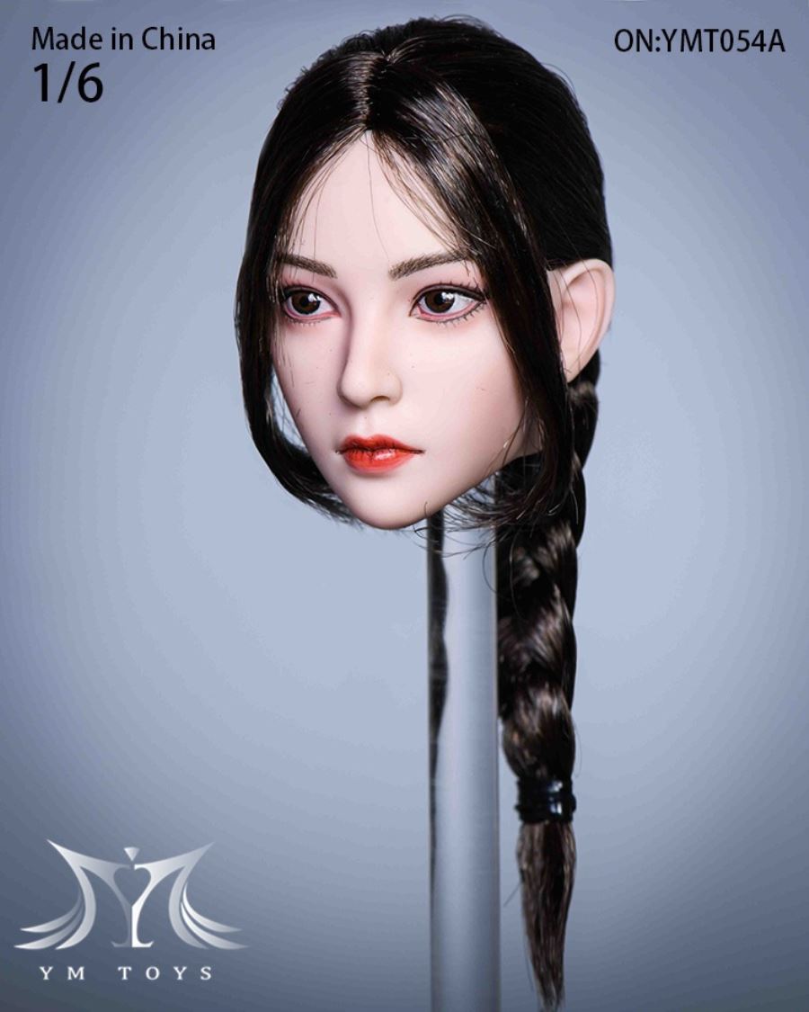 Hair transplant female head carving YMT053 YMT054