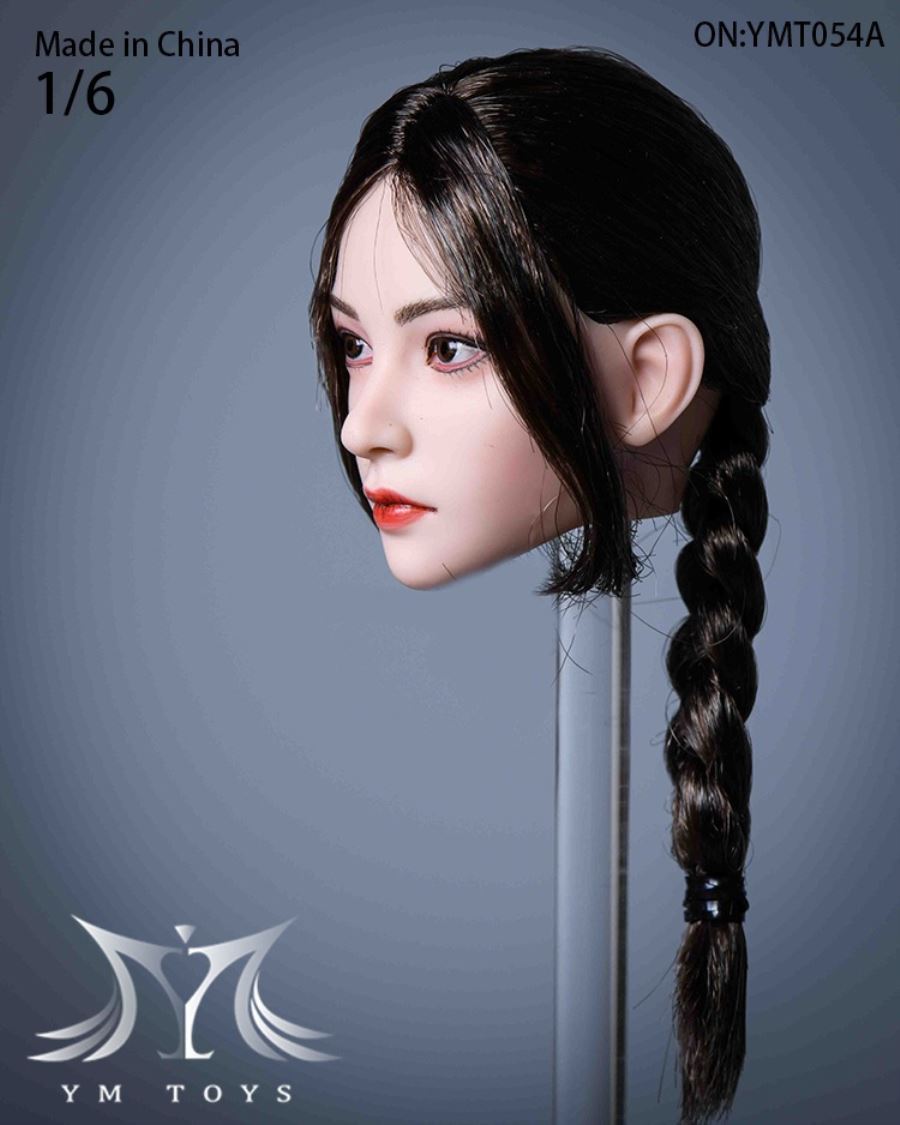 Hair transplant female head carving YMT053 YMT054