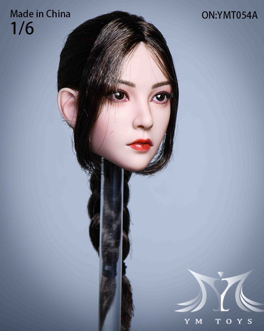 Hair transplant female head carving YMT053 YMT054