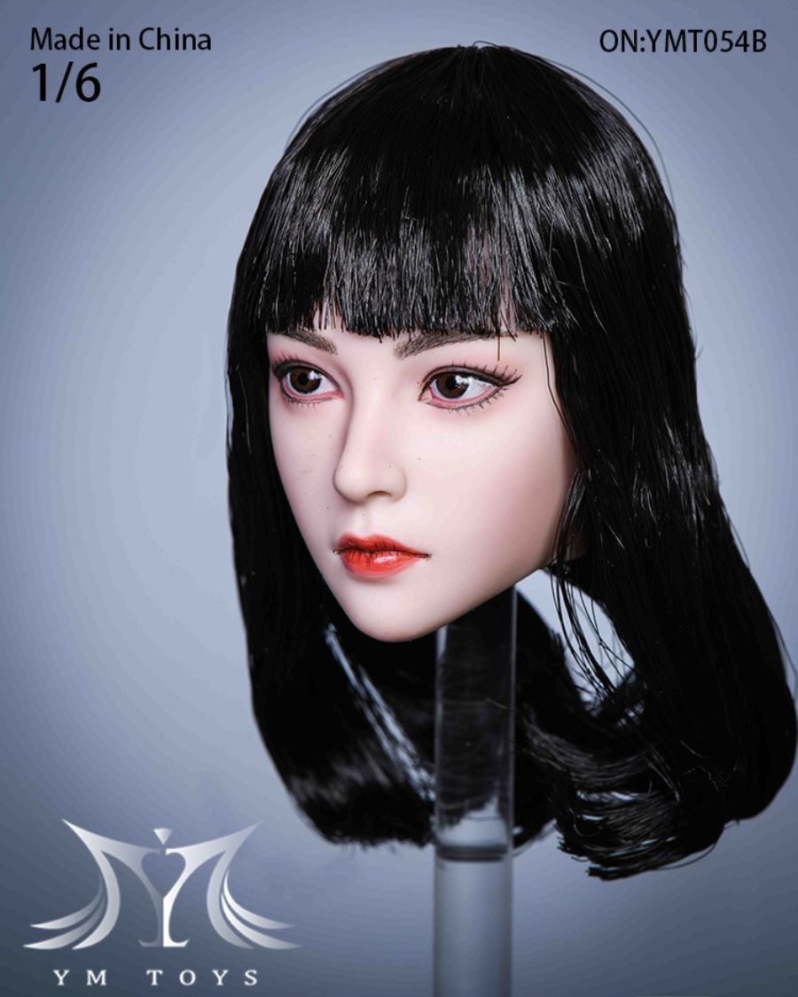 Hair transplant female head carving YMT053 YMT054