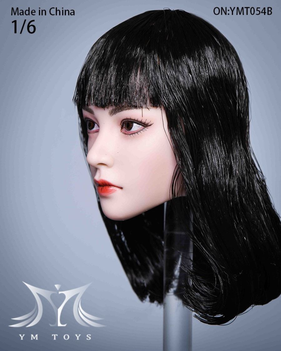 Hair transplant female head carving YMT053 YMT054