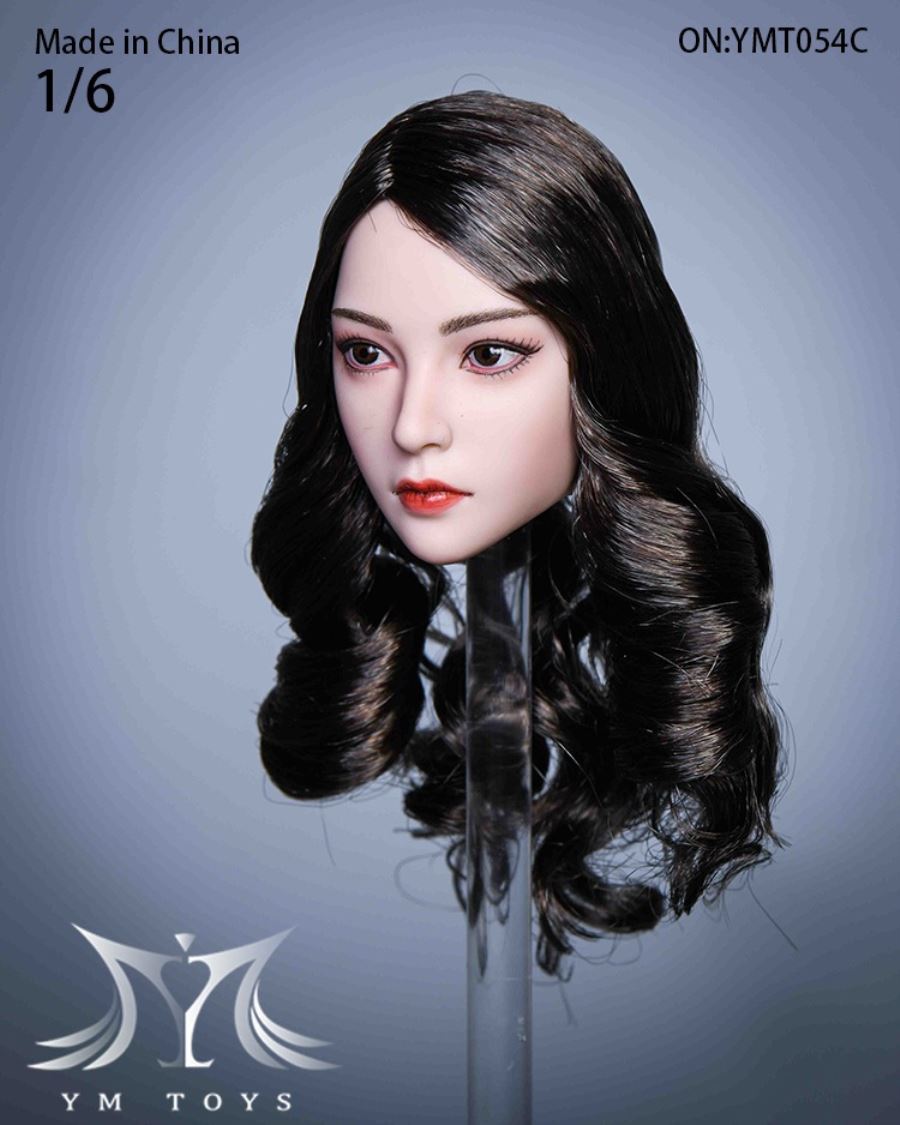 Hair transplant female head carving YMT053 YMT054