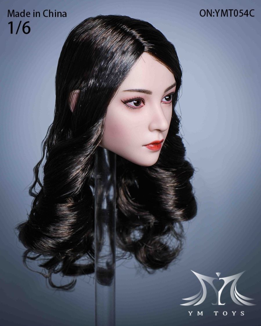 Hair transplant female head carving YMT053 YMT054
