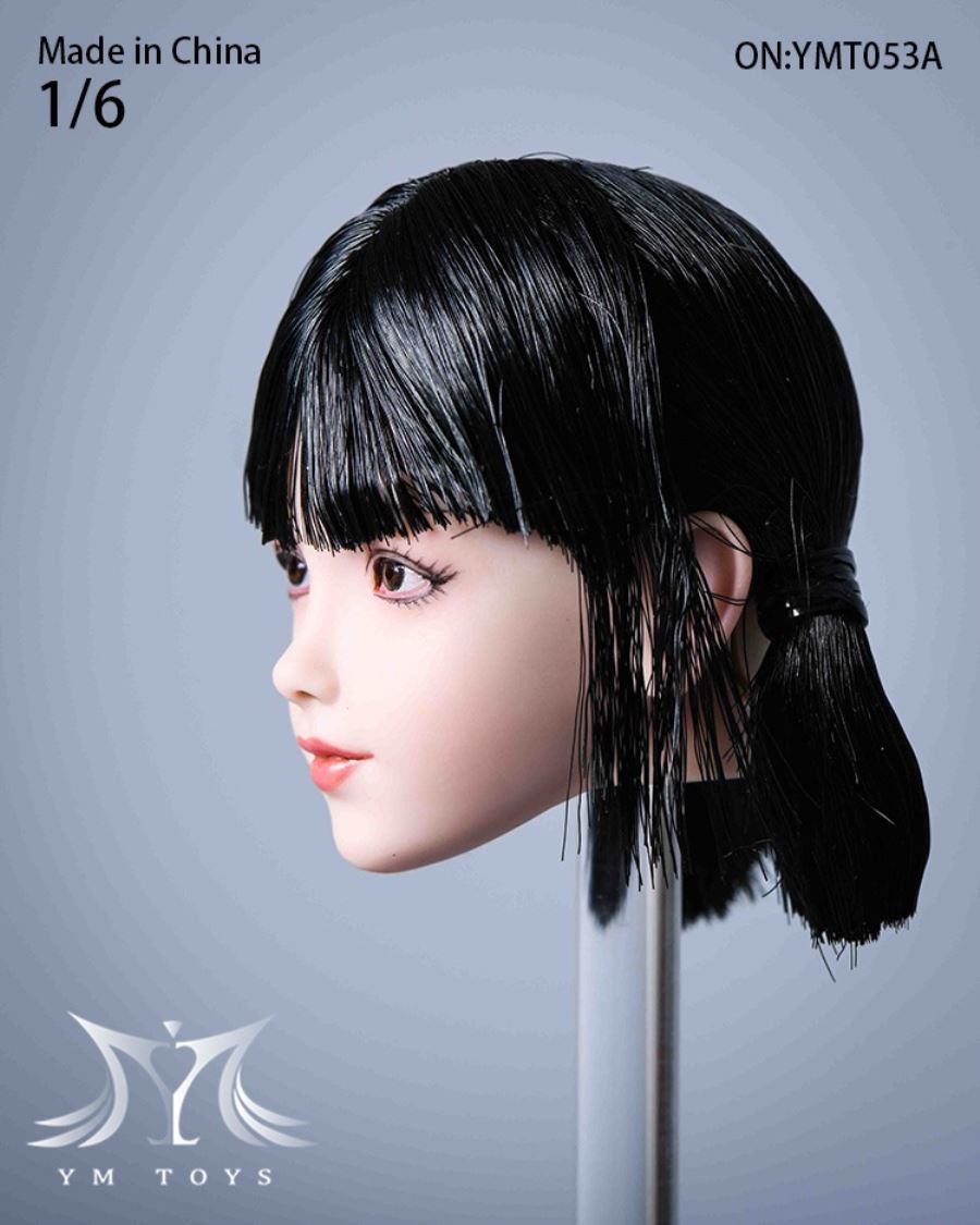 Hair transplant female head carving YMT053 YMT054