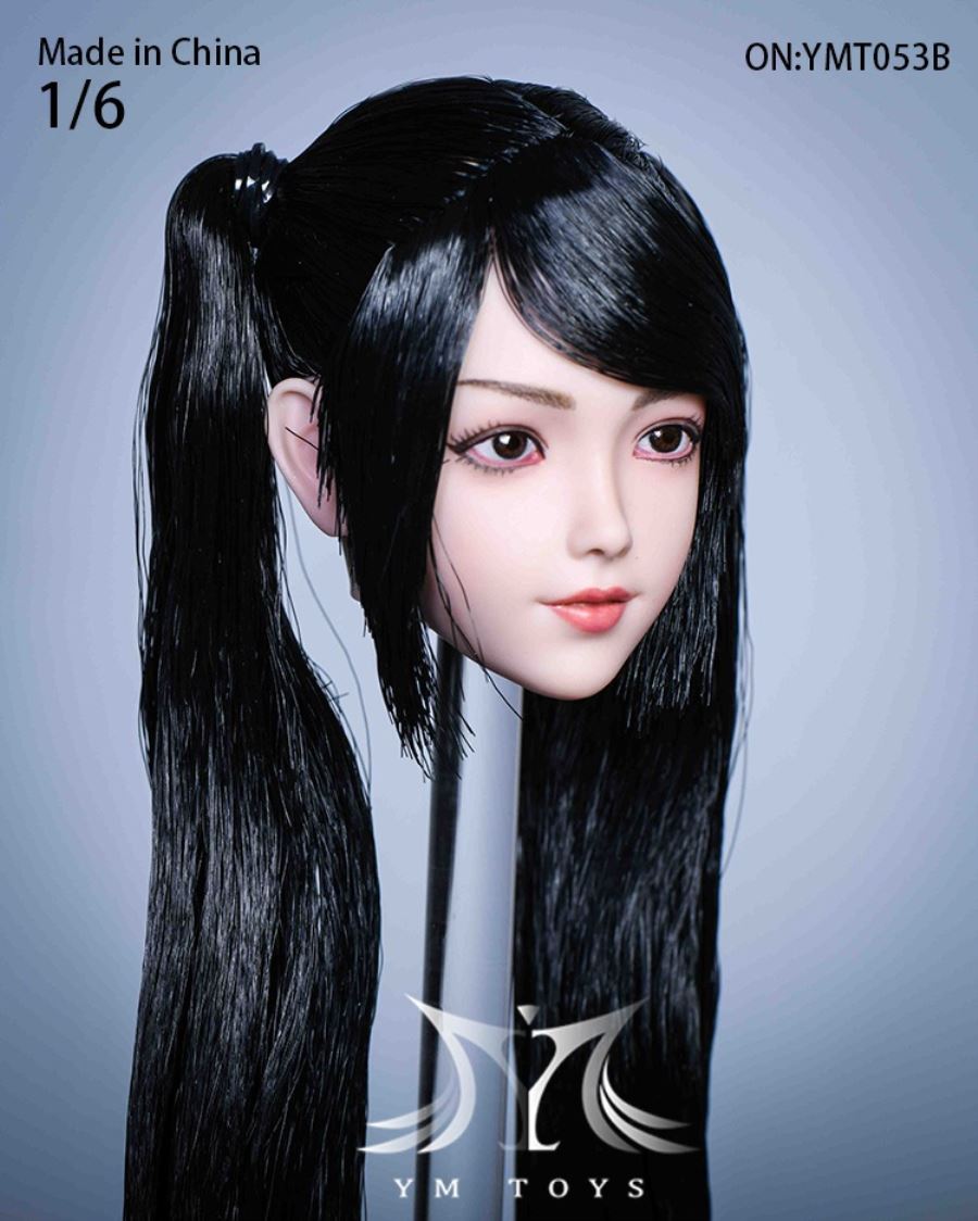 Hair transplant female head carving YMT053 YMT054