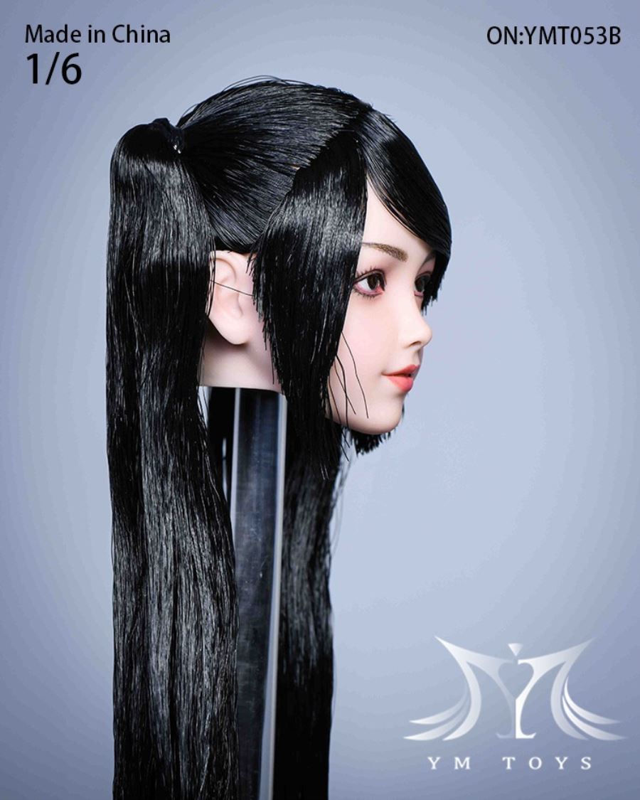 Hair transplant female head carving YMT053 YMT054