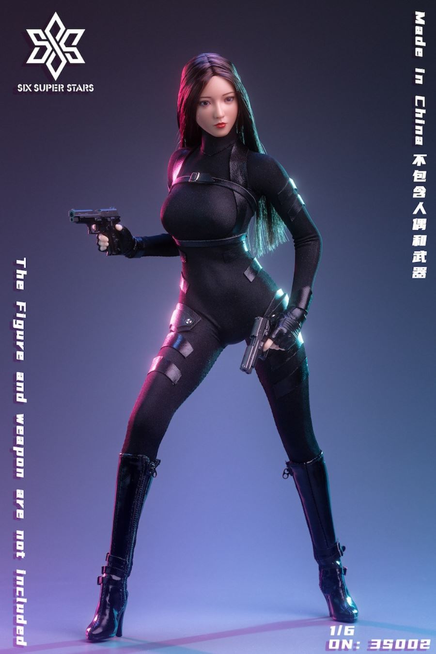 Female agent combat suit 1/6