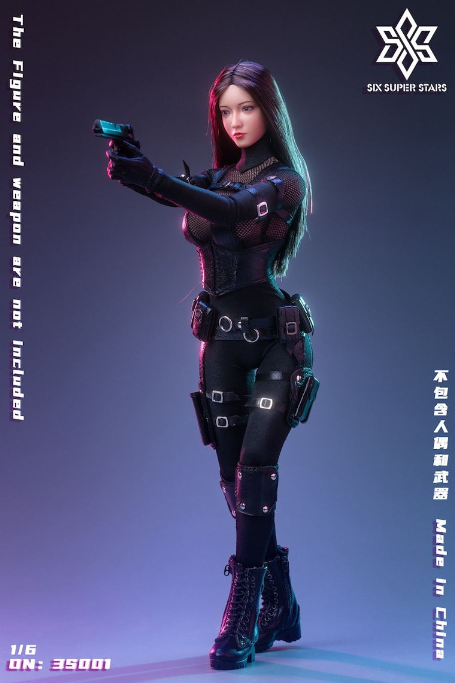 Female agent combat suit 1/6