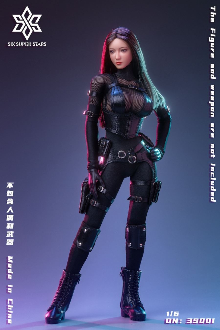 Female agent combat suit 1/6