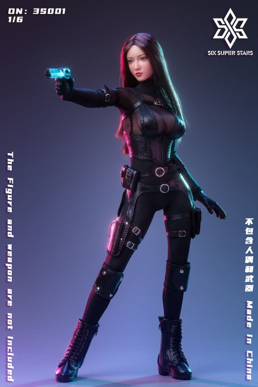 Female agent combat suit 1/6