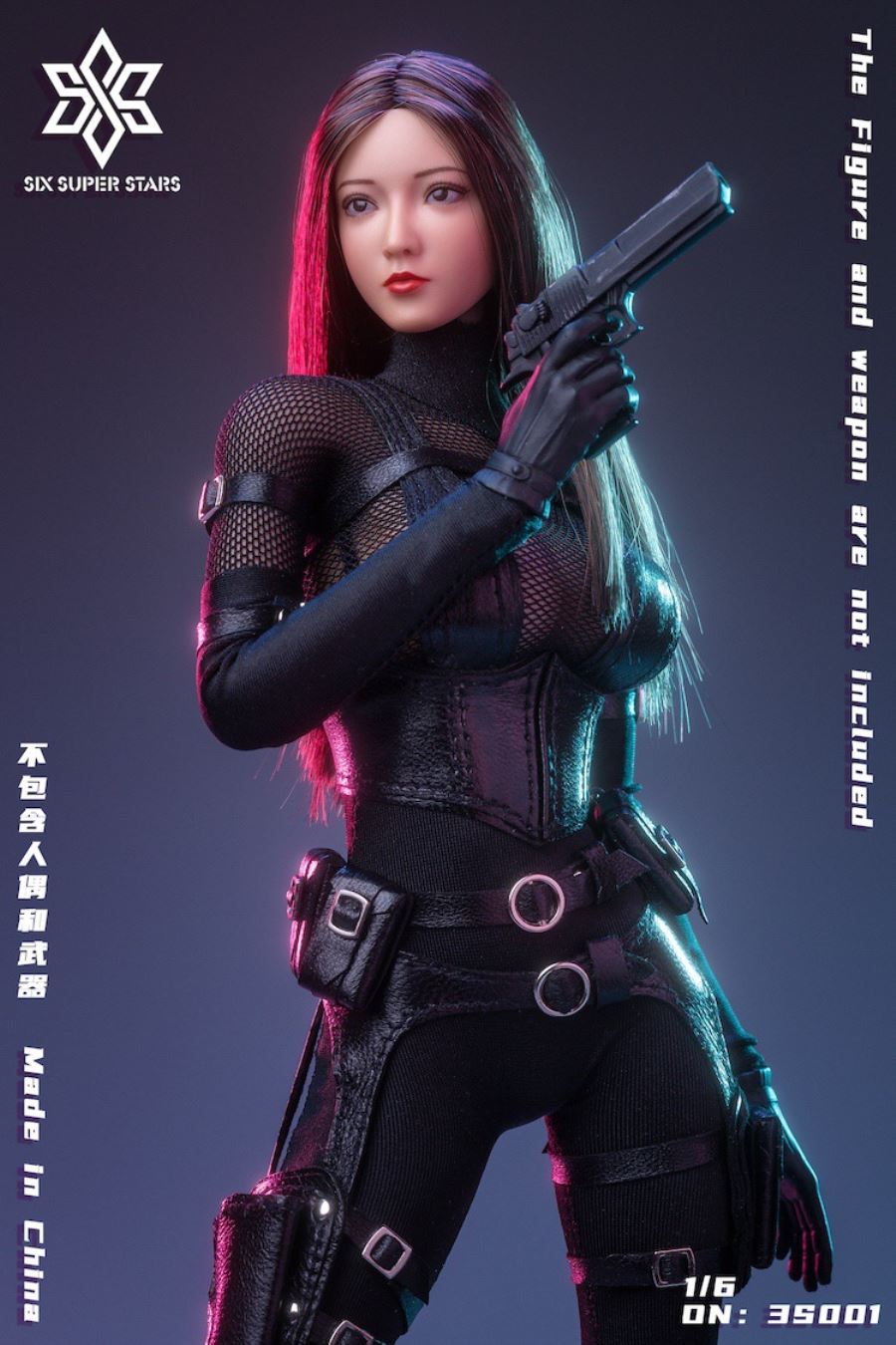 Female agent combat suit 1/6
