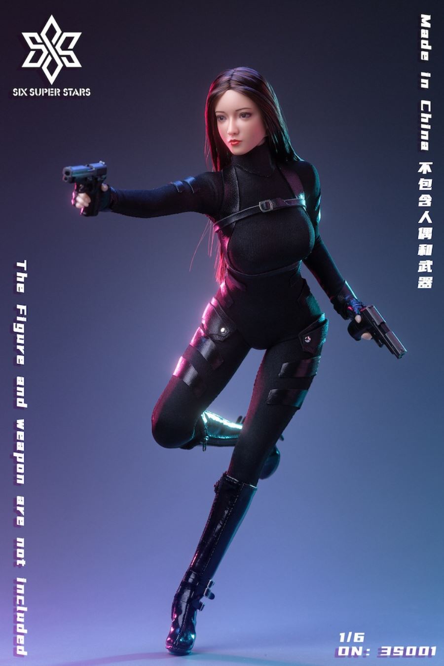 Female agent combat suit 1/6