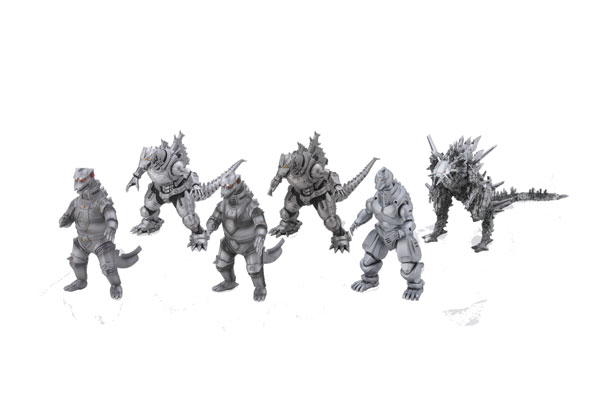 Non Scale Pre-painted Trading Figure Gekizou Series Mechagodzilla 6Pack BOX