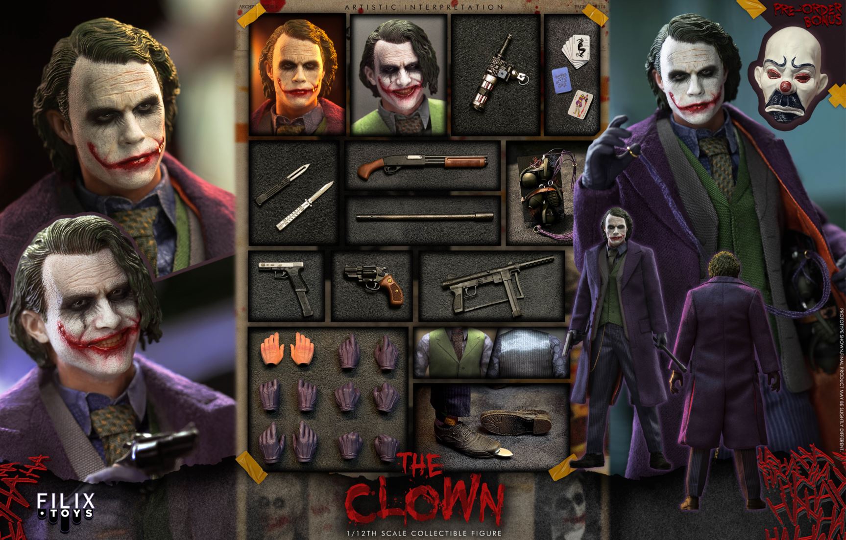CLOWN 1/12 CLOTH ACTION FIGURE