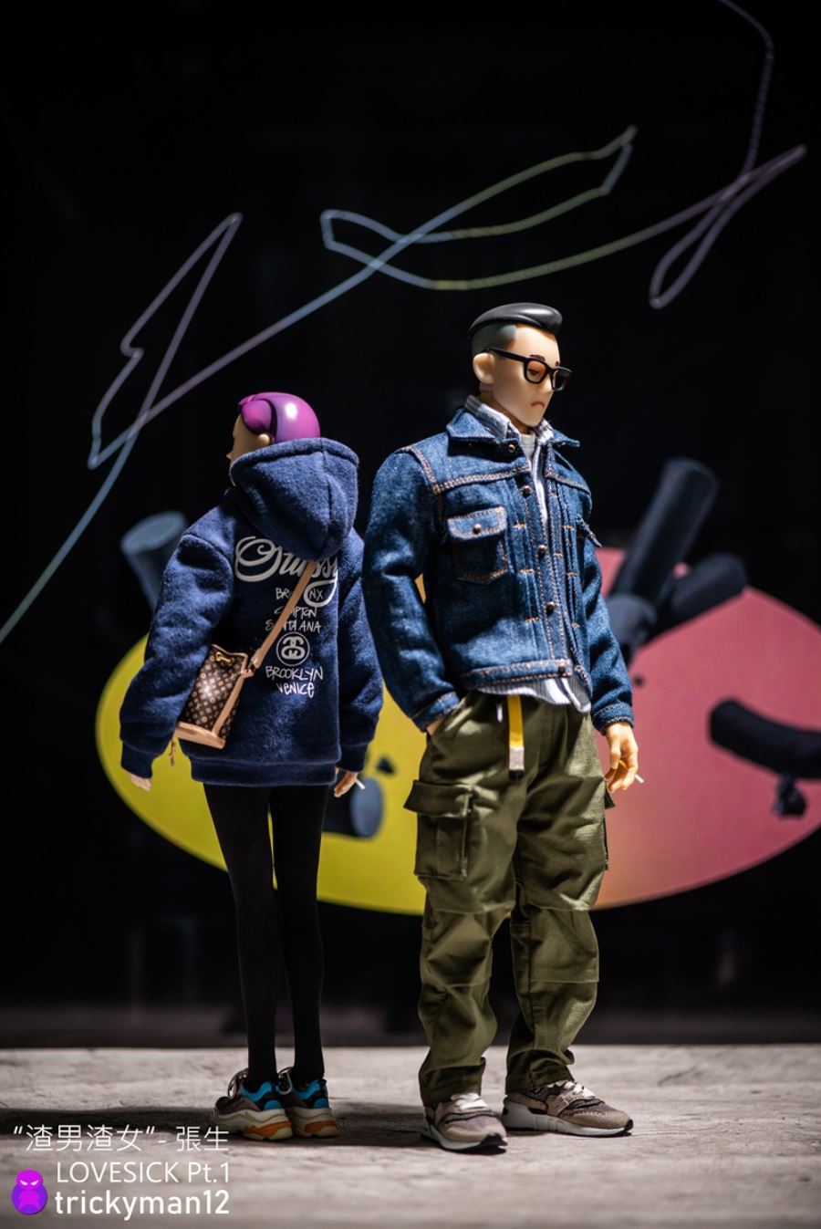 Trickyman12 - 1/6 Slacks Men and Women series of trendy action figures