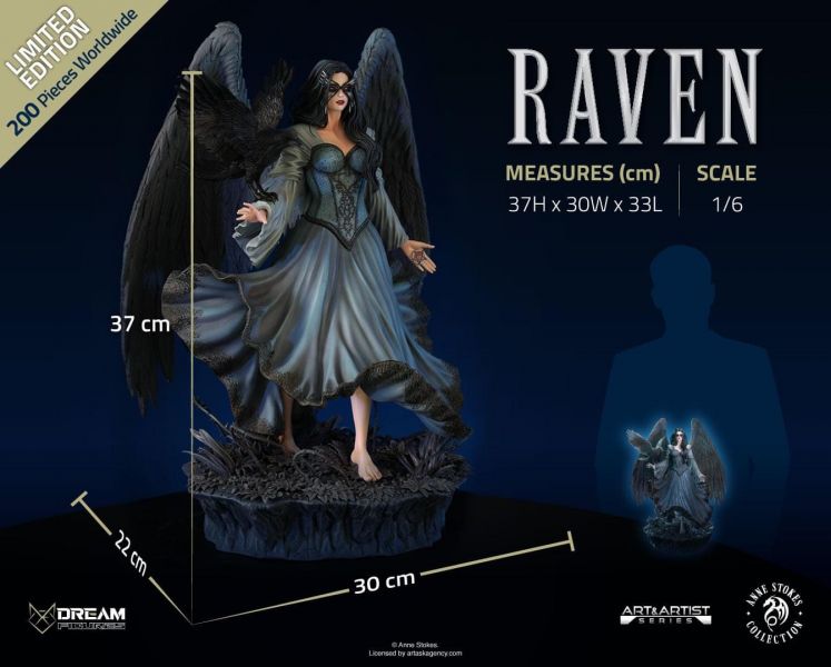 Anne Stokes Dark Angel Statue