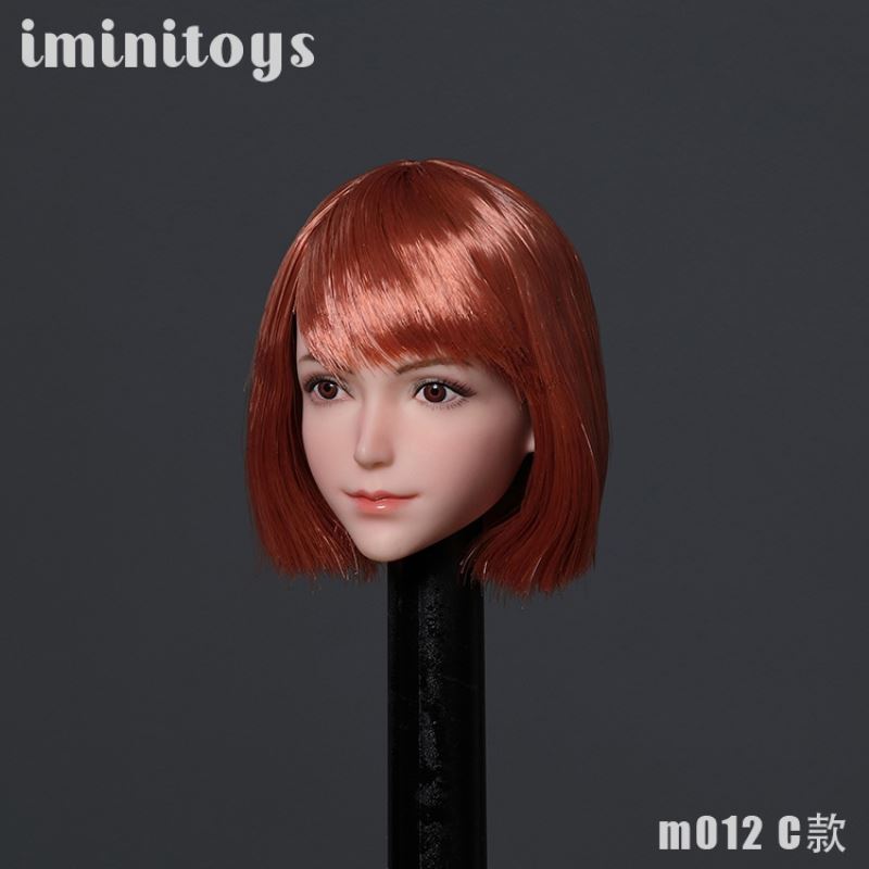 Female soldier M012 girl head carving
