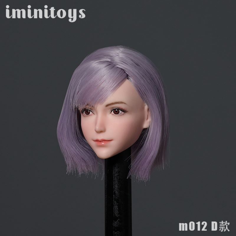 Female soldier M012 girl head carving
